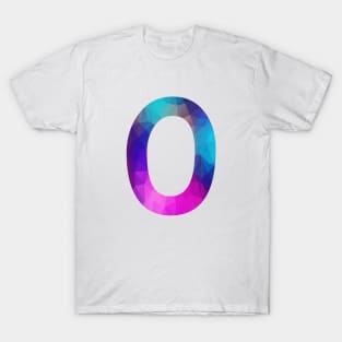 Number 0 Colorful Art Gift T-Shirt